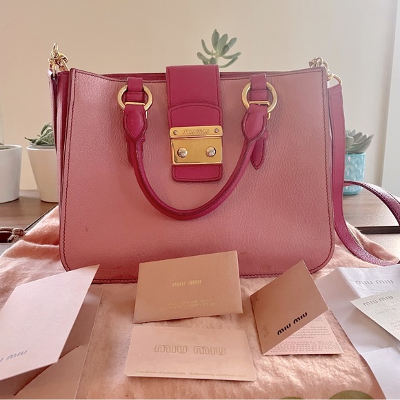 HOST PICK⭐️Authentic Miu Miu Leather bag 💖 - Picture 7 of 12
